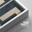 Forme Mid-Century, symboles de polygones bleus, illustrations géométriques abstraites, minimaliste moderne-100707975-100707976