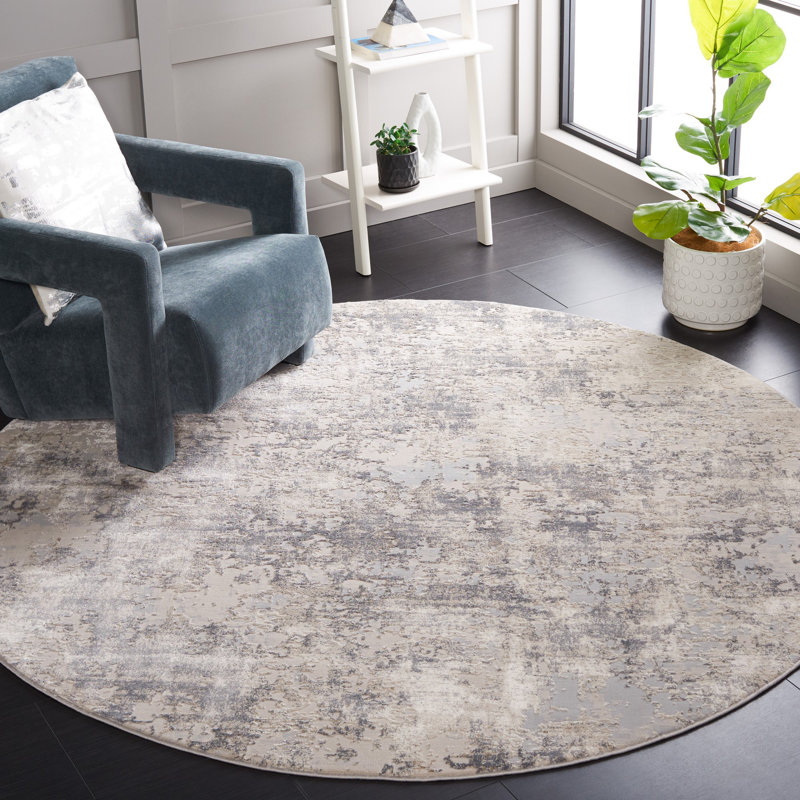 Continental Performance Abstract Rug, Round 6'7"