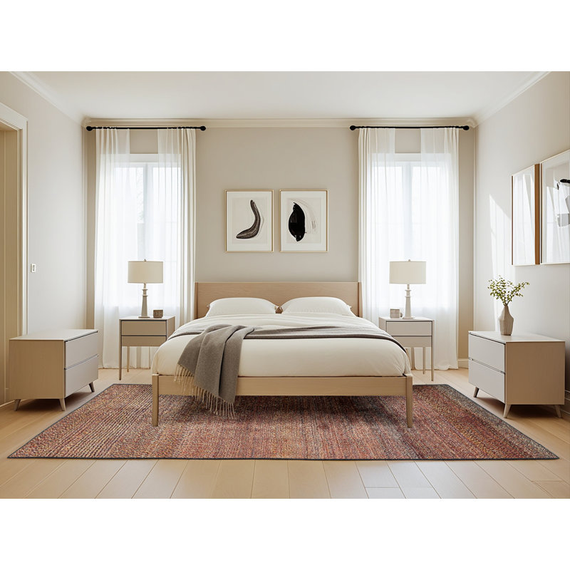 Tapis abstrait moderne 5592, Rectangle de 5 pi x 8 pi
