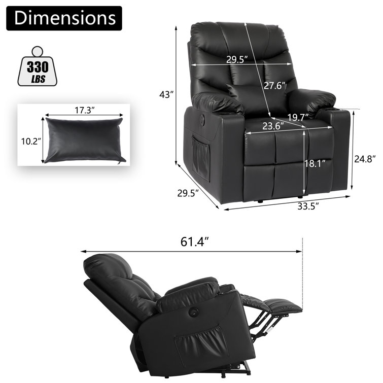 Heated Seat Cover Longer PU Leather Seat Cushion with Fast Heat to Promote  Blood Circulation Relieve Fatigue