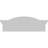 30"W x 10-1/2"H x 2-3/4"P Eyebrow Architectural Grade PVC Pediment-45256118