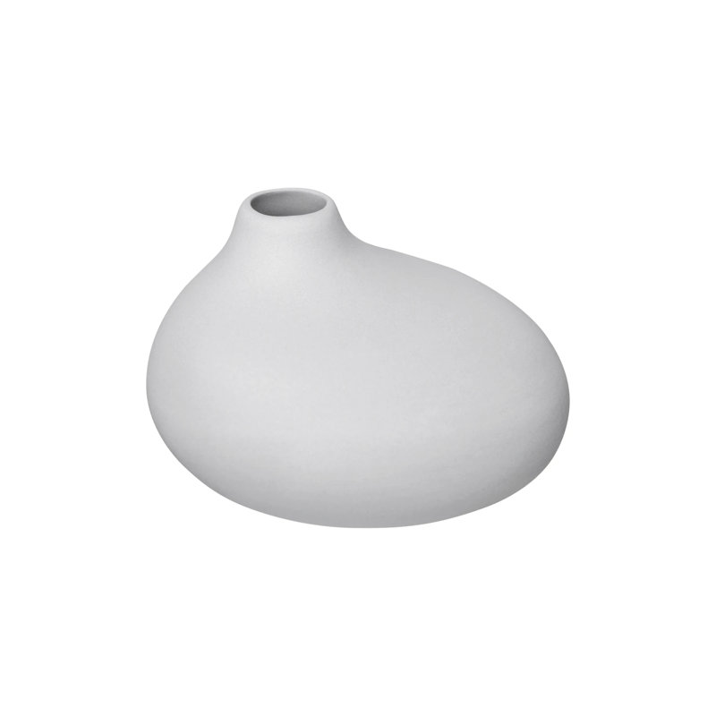 Nona Modern Porcelain Bouquet Vase Set in Microchip Grey
