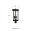 Lampadaire d'extérieur 3 lumières 3 lumières-1348702789