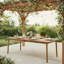 Table de salle à manger d'extérieur en bois d'acacia de 79 po Visola