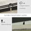 Outsunny 10' X 12' Gazebo Sidewall Set With 4 Panels, Hooks/C-Rings Included For Pergolas & Cabanas-125204787-125204788