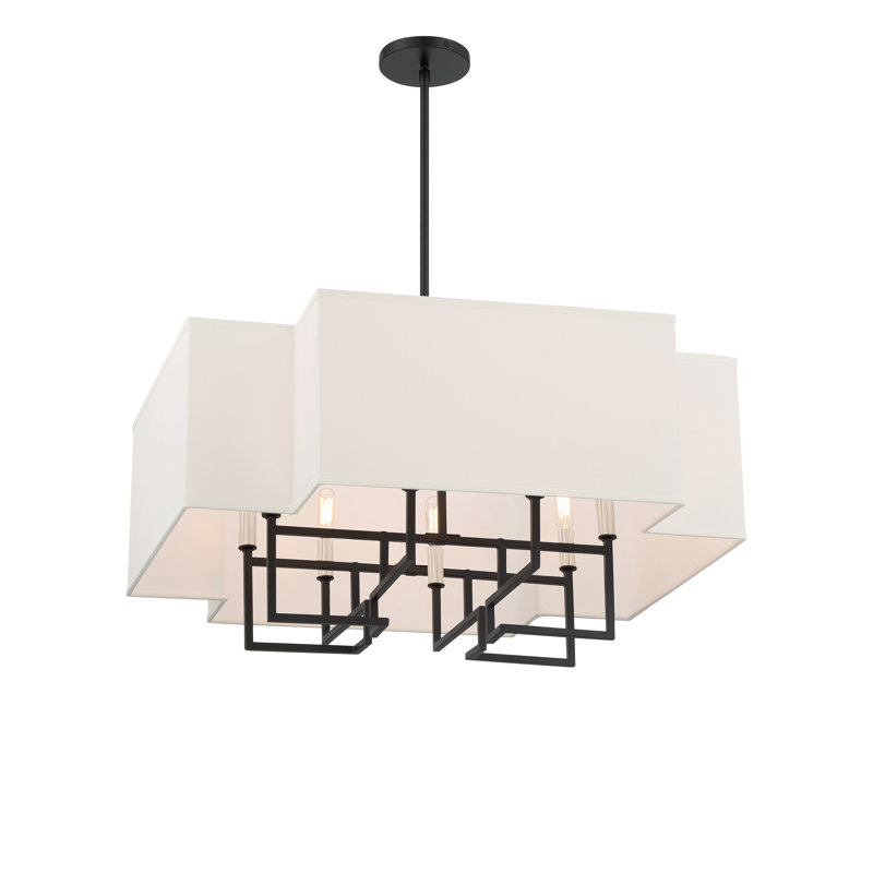 Luminaire suspendu 8 lumières Tabaitha, H 28 po x l 28 po x P 28 po