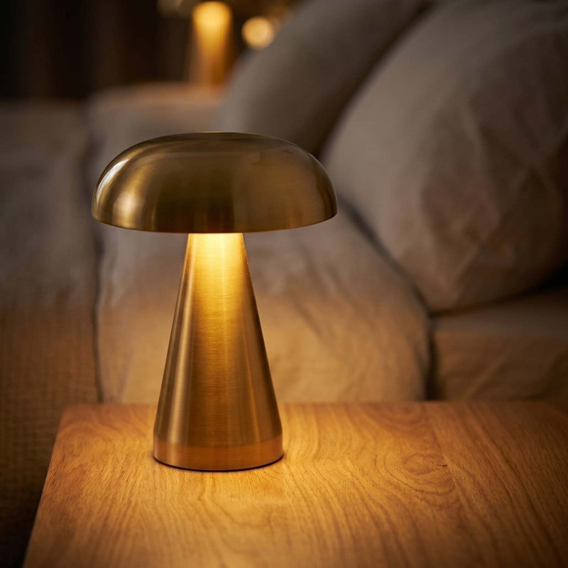 Night Light Metal -shaped Desk Lamp