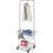 Commercial Rolling Laundry Butler With Wire Storage Rack