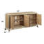 Armoire console en chêne naturel Dodie