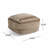 Wool And Cotton Upholstered Large Pouf Ottoman