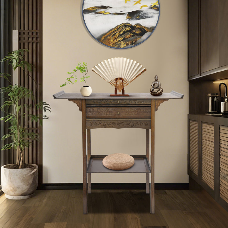 Table d'autel avec tiroirs (style chinois)
