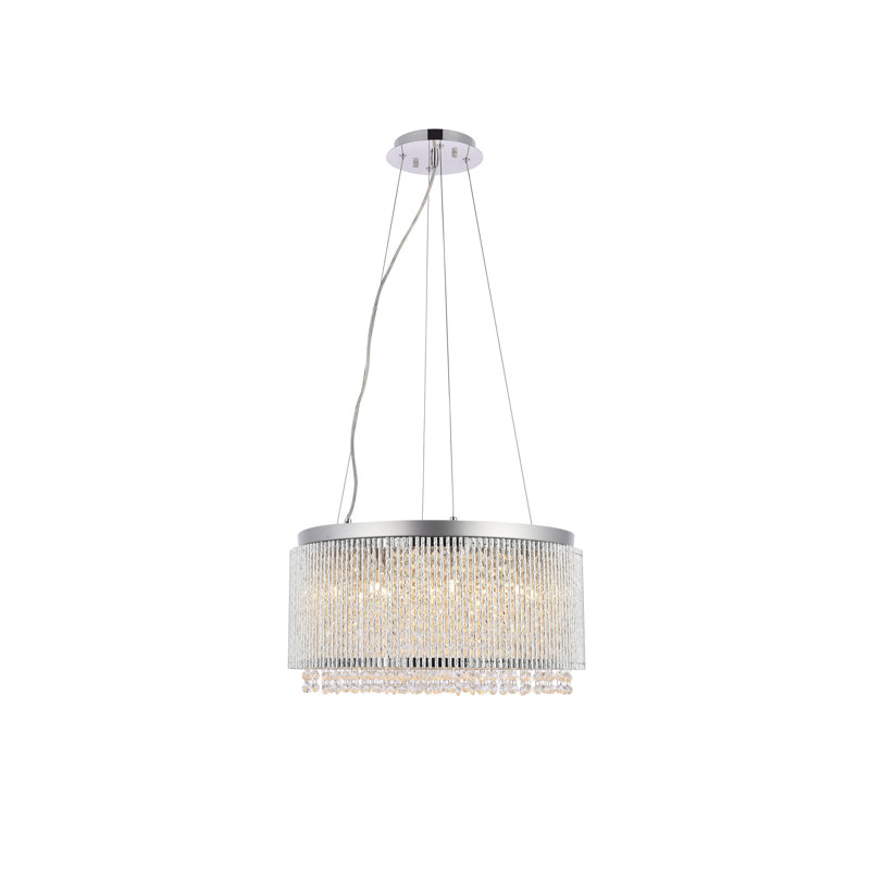 Downes 12 - Light Dimmable Drum Chandelier