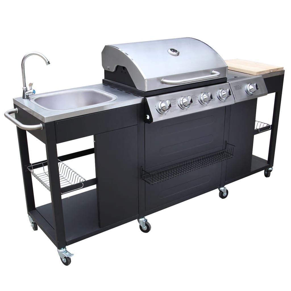 66 cm beweglicher Propan-Gasgrill Croydon mit 4 Brennern