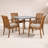 Masten Teak Dining Set-380004502-362882964