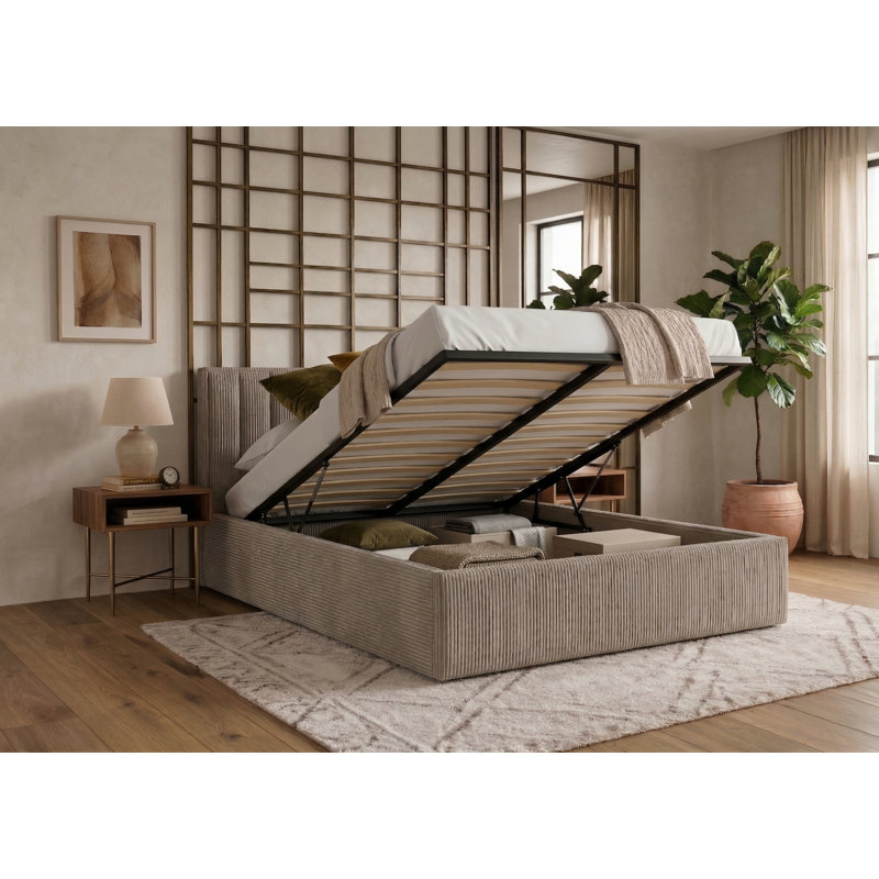 Upholstered Ottoman Storage Bed
