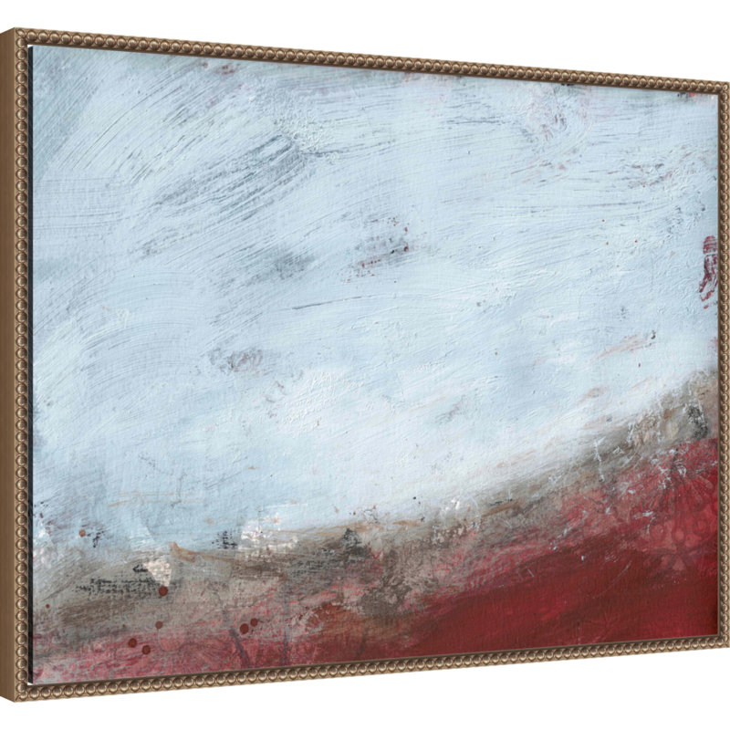 «Crimson Horizon» par Deb Chaney, reproduction d'art sur toile encadrée