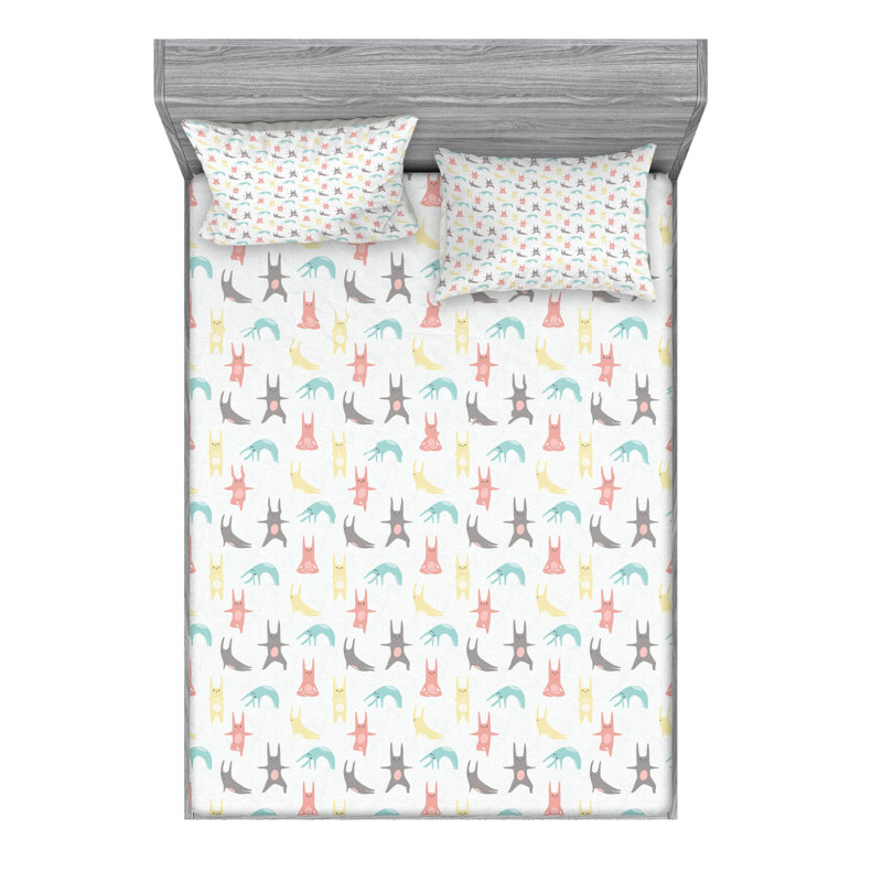 Microfiber Sheet Set, Full Sheet Set with Fitted Sheet
