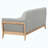 Living room sofa set - grey 2-piece