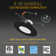 5/6" Gimbal Lens Eyeball Light LED Retrofit Selectable CCT Remodel Recessed Lighting Kit