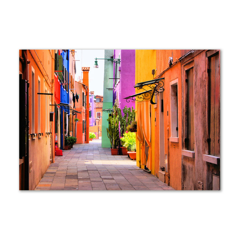 Colorful Streets - Wrapped Canvas Print