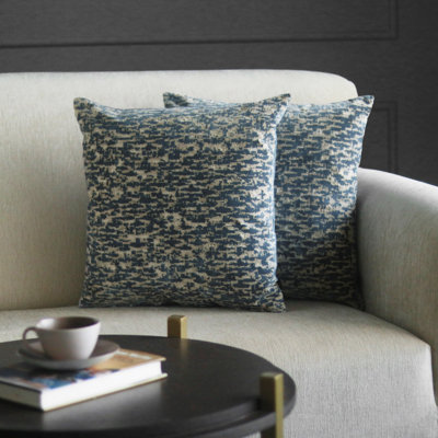 Housse de coussin en velours avec fermeture à glissière 2 pièces GMF Solaris (taille: 18 X 18 pouces)