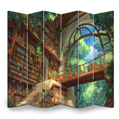 Cloison pliante 6 panneaux Paravent Royal Enchanting Treehouse