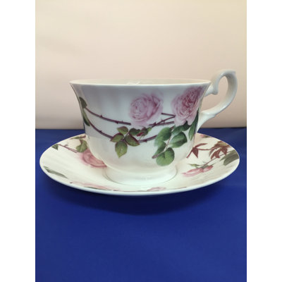 Bone China Teacup and Saucer
