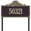 Villa Nova 1-Line Lawn Address Sign-132862181-132862178