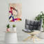 Vibrant, aquarelle, bicyclette, art mural contemporain-129474805