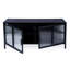 Hoxton Ribbed Glass Tv Stand