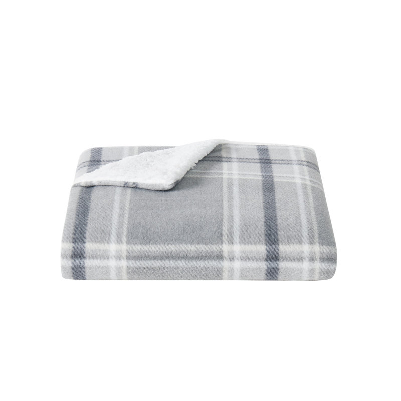 Jeté Cannon Cozy Teddy, Gris, Très grand