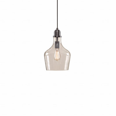 Bell Shaped Glass Pendant Light