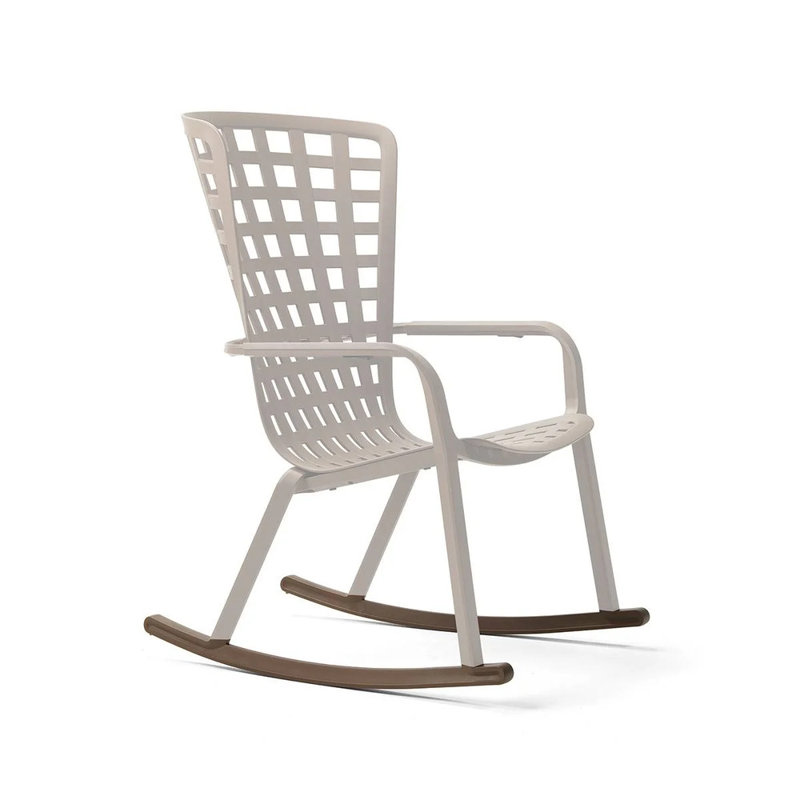 Folio Outdoor Rocker Chair, Green, White