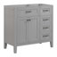 Meuble-lavabo 36 po sans lavabo, base d'armoire seulement, armoire de salle de bain avec tiroirs, structure solide et panneau de fibres à densité moyenne-110768122-110768124