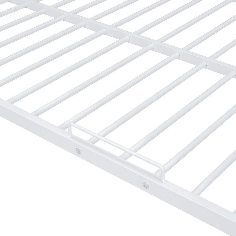 Lit double superposé au-dessus de grand lit double, Blanc