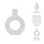 Sagebrook Home Verla Ceramic Elegant Centerpiece Vase - A Must-Have Addition for Stylish Homes-1658301709