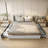 Platform Drawer Storage Bed with Wingback Headboard-1444468020