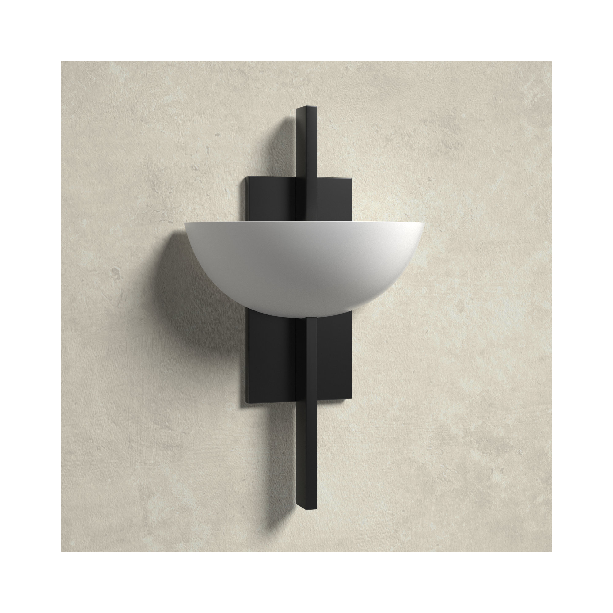 Chenery 1-Light Wall Sconce In Warm Brass, Black