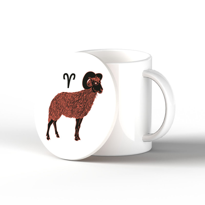 Kana Ceramic Round 1 Piece Coaster