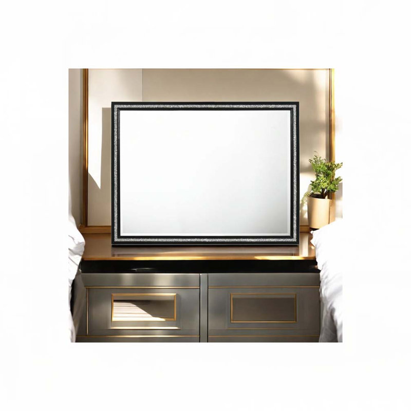 Black Finish Mirror