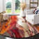 Chaena Abstract Red/Grey Area Rug