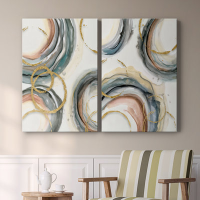 Gold Elasticity I-Premium Gallery Wrapped Canvas -Ready to Hang