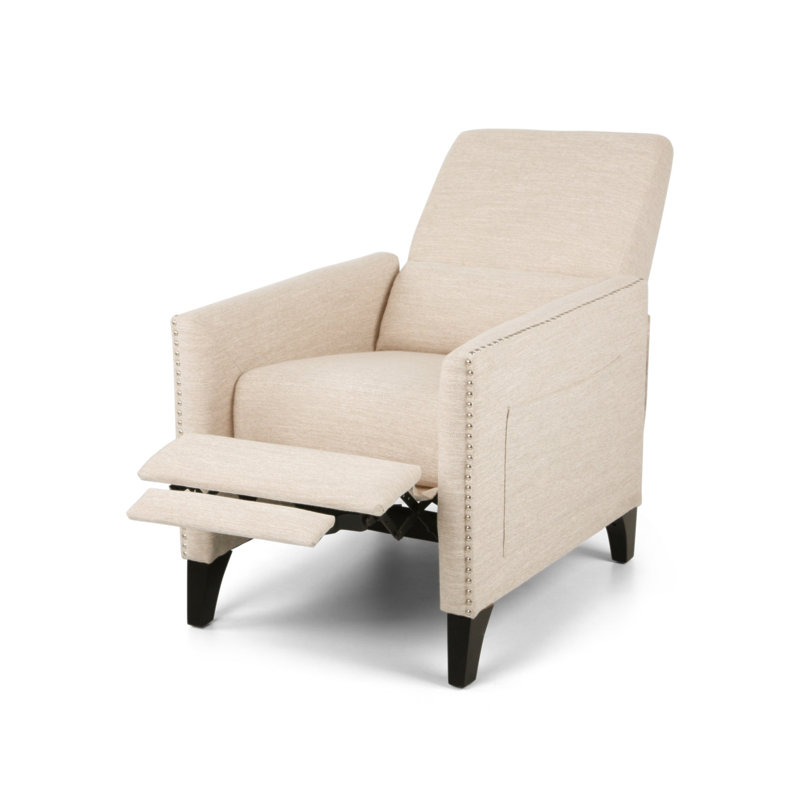 PUSH BACK RECLINER, Beige