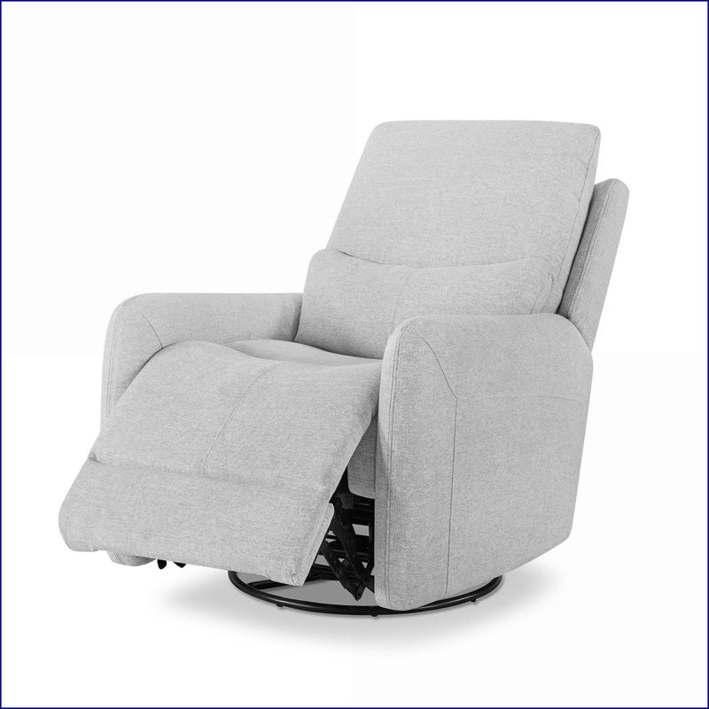 Fauteuils inclinables, inclinables et modernes de 30 po | Polyester gris clair chiné