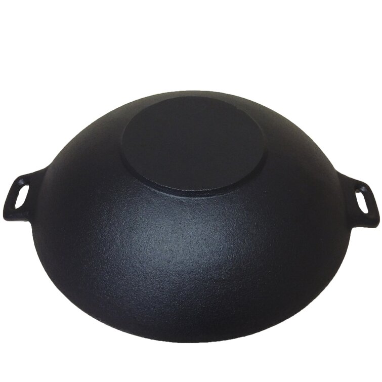 Cuisiland 14'' Cast Iron Wok with Lid & Reviews