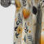 Beige et orange, décorations florales - Rideau Boho - Rideau abstrait occultant - 1 panneau-107555574