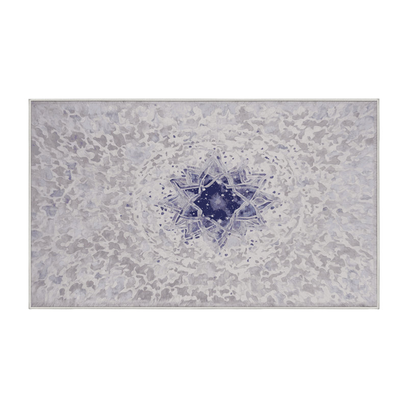 Tapis blanc soyeux et moelleux, Rectangle 8 pi x 10 pi