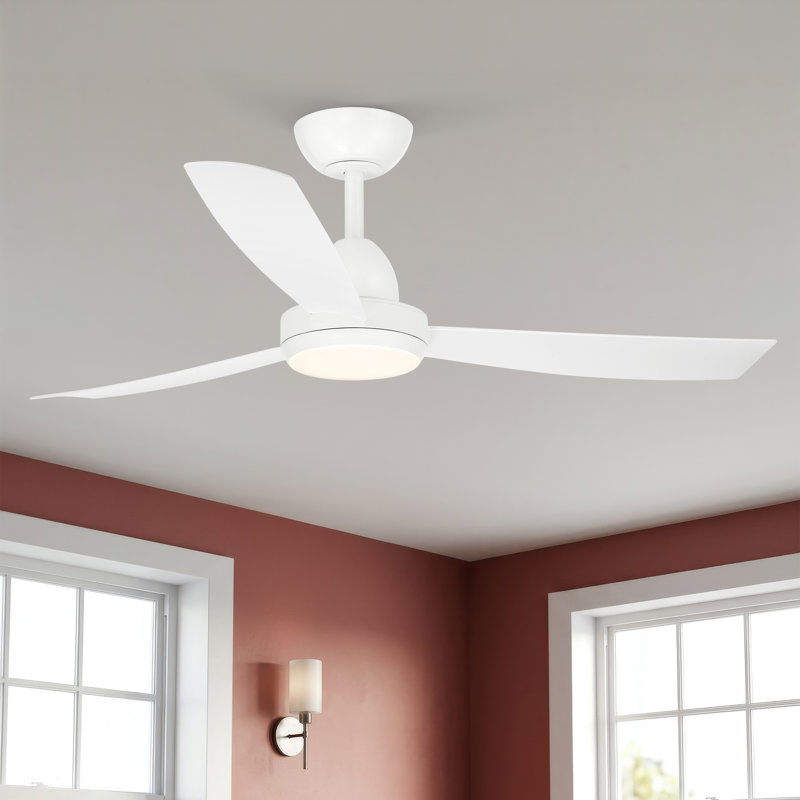 48 in. - Light LED Branched Ceiling Fan Light Kit, Matte White