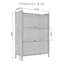 Armoire de rangement en métal 44,09 po avec 4 portes rabattables-1911714955-1911714957