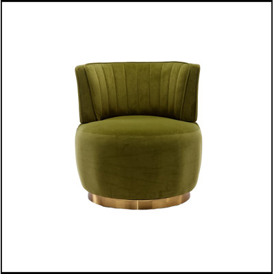Swivel Barrel Accent Chairs with Wide seat